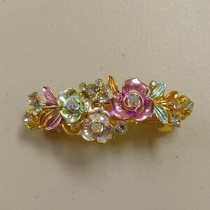 Fashion Jewelry Multicolor Floral Hair Clip